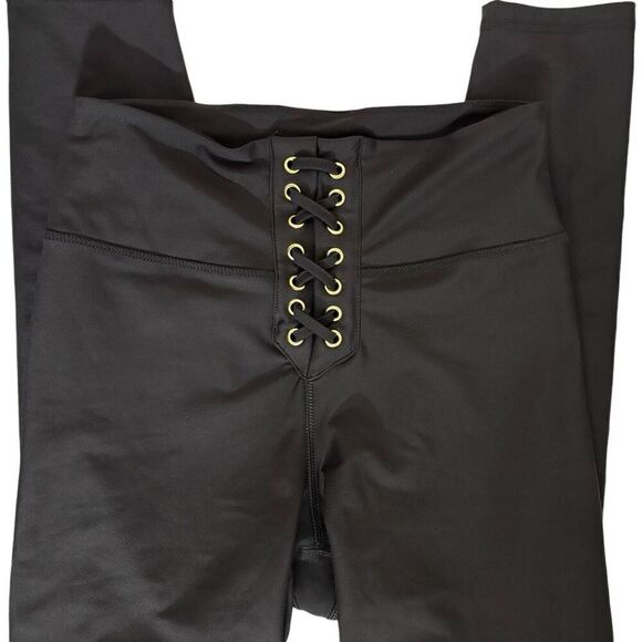 Weworewhat Lace-up leggings black medium - Picture 11 of 13
